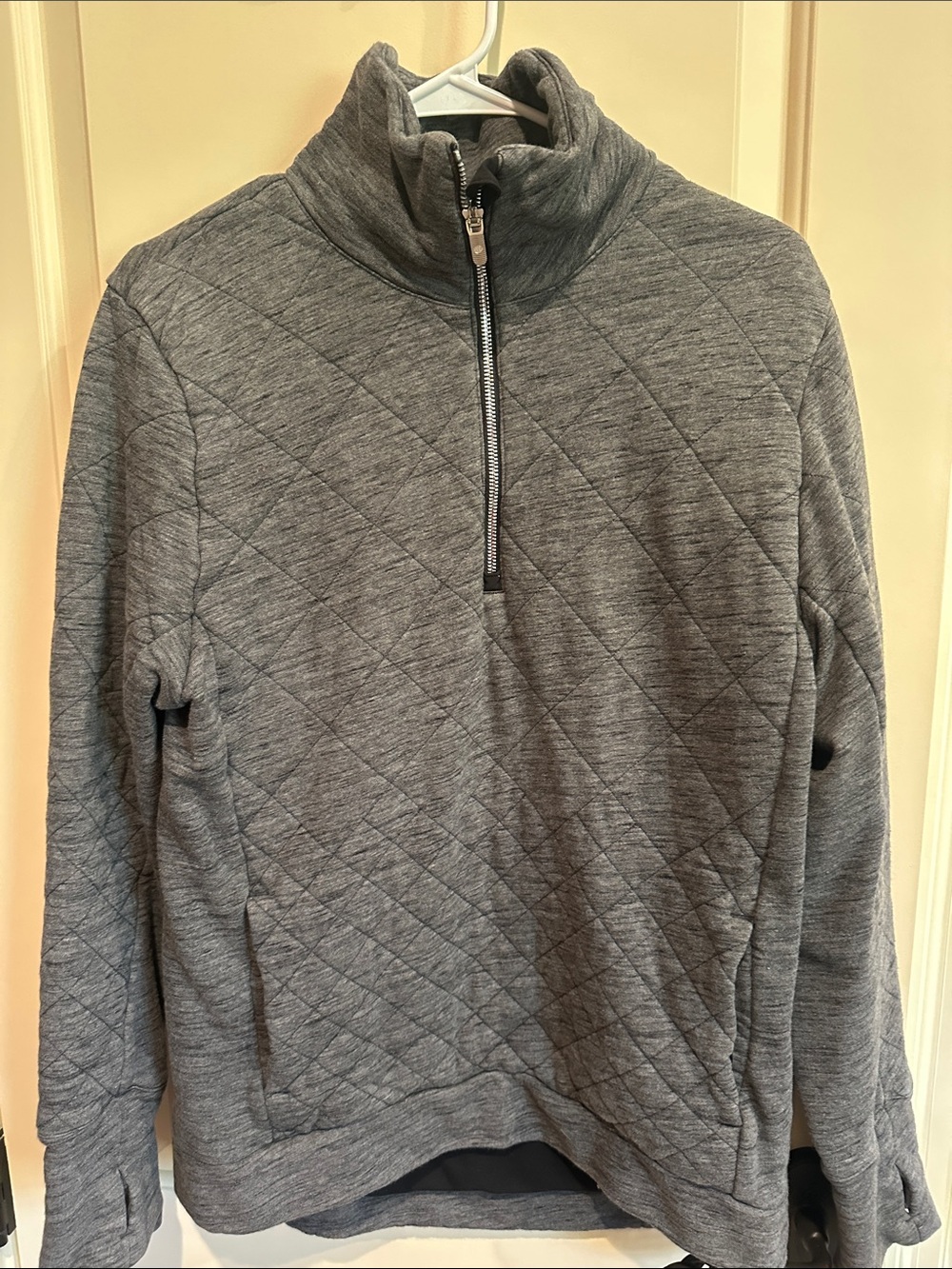 lululemon athletica Quilted Half-Zip Pullover - Gray Heather
